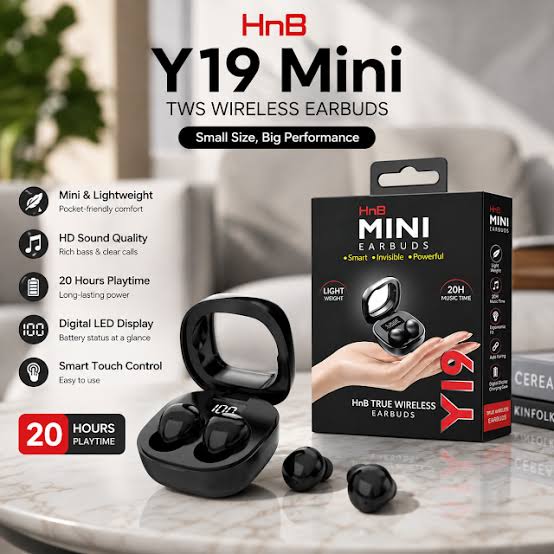 Y19 Mini TWS Wireless Earbuds Original